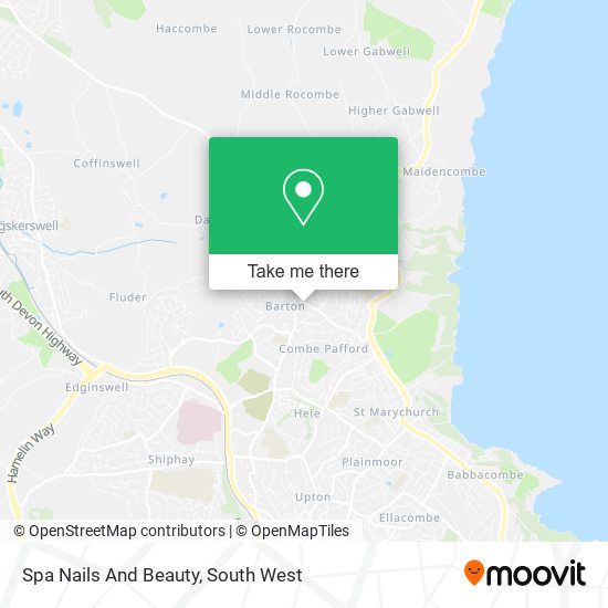 Spa Nails And Beauty map