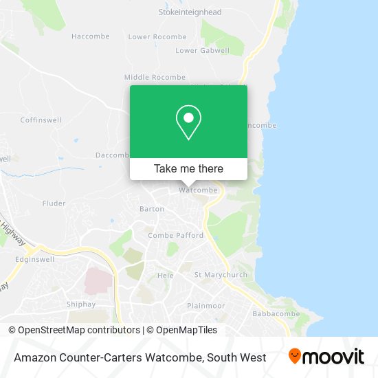 Amazon Counter-Carters Watcombe map