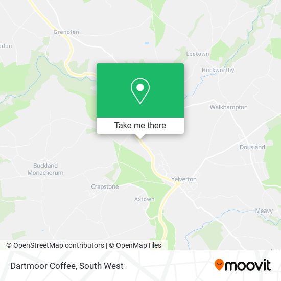 Dartmoor Coffee map