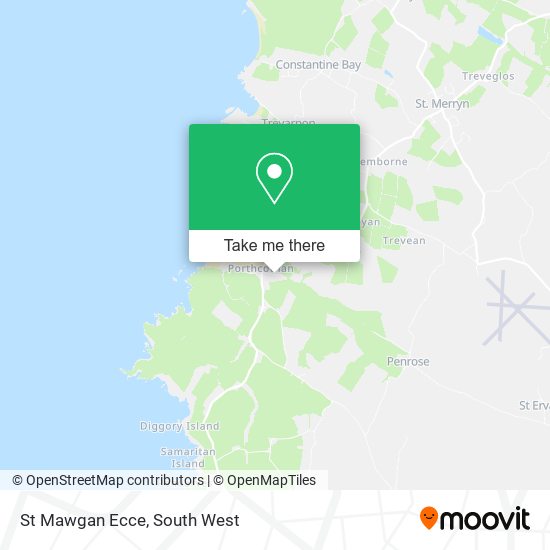St Mawgan Ecce map