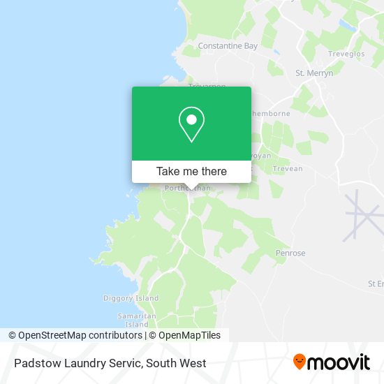 Padstow Laundry Servic map