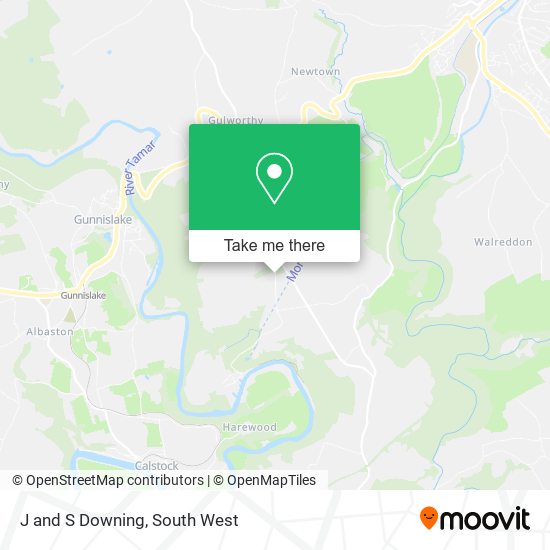 J and S Downing map