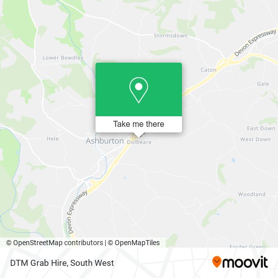 DTM Grab Hire map