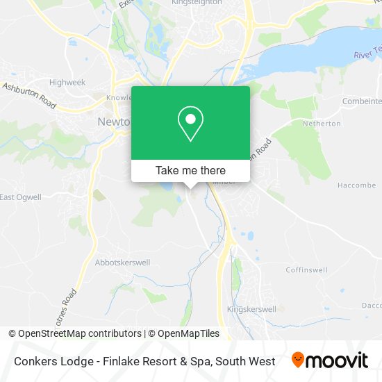 Conkers Lodge - Finlake Resort & Spa map