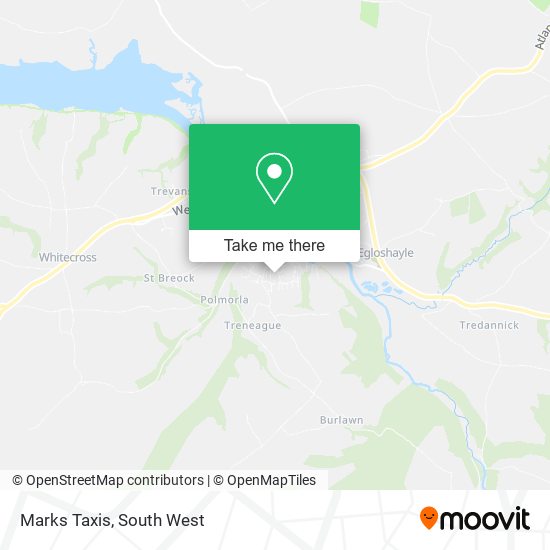 Marks Taxis map