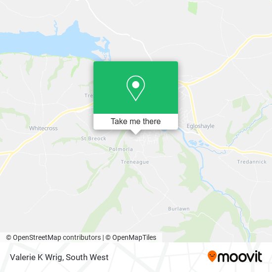 Valerie K Wrig map