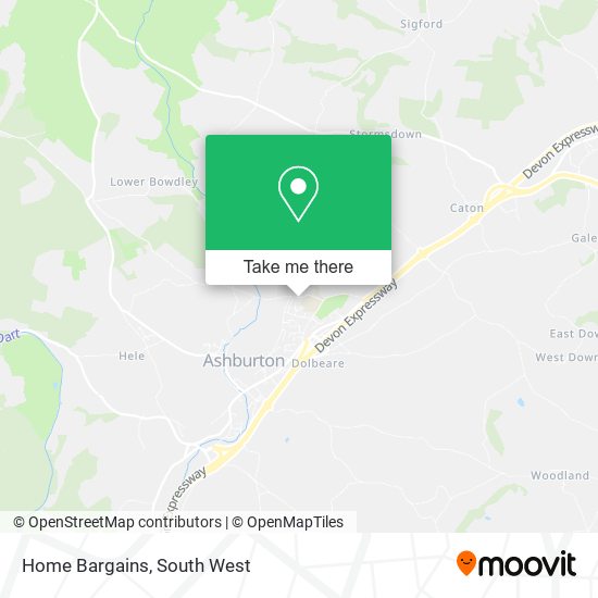 Home Bargains map