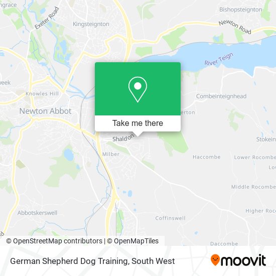 German Shepherd Dog Training map