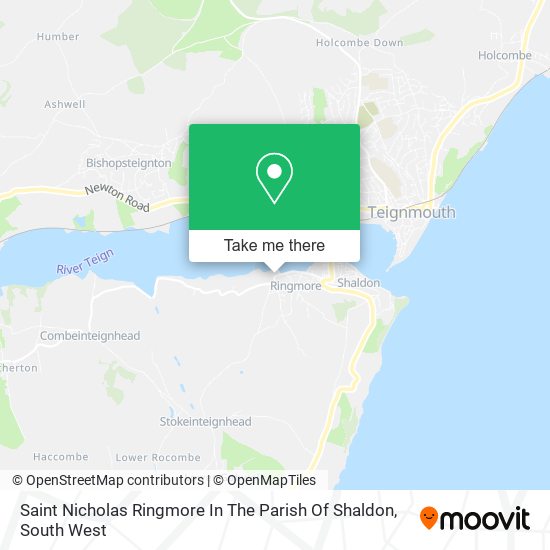 Saint Nicholas Ringmore In The Parish Of Shaldon map