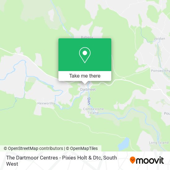 The Dartmoor Centres - Pixies Holt & Dtc map
