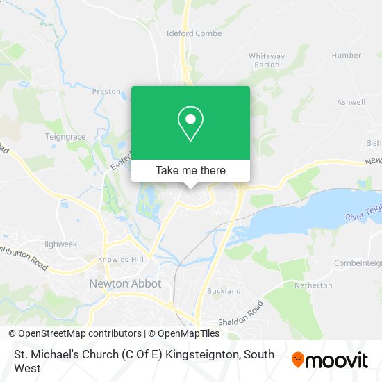 St. Michael's Church (C Of E) Kingsteignton map