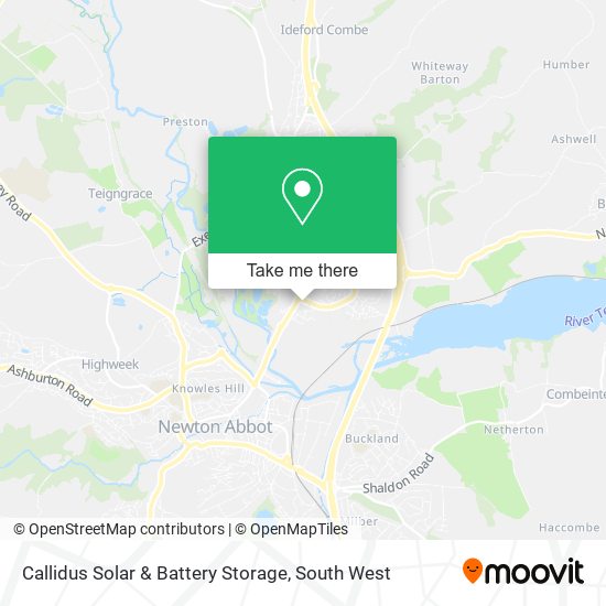 Callidus Solar & Battery Storage map