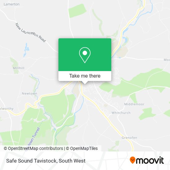 Safe Sound Tavistock map