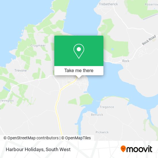 Harbour Holidays map