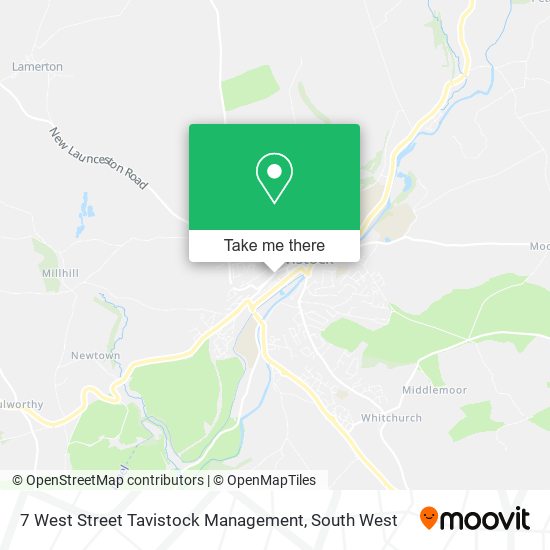 7 West Street Tavistock Management map