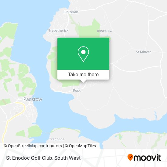 St Enodoc Golf Club map