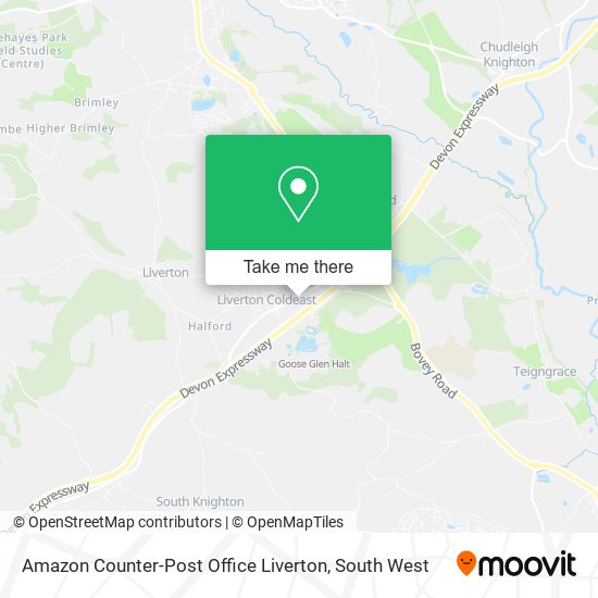 Amazon Counter-Post Office Liverton map