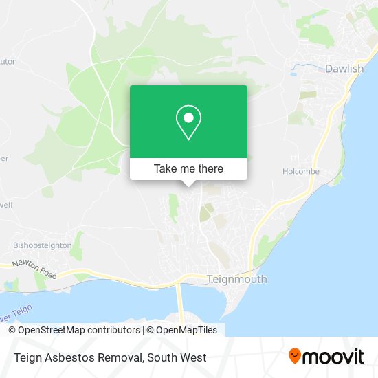 Teign Asbestos Removal map