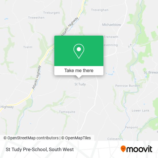 St Tudy Pre-School map