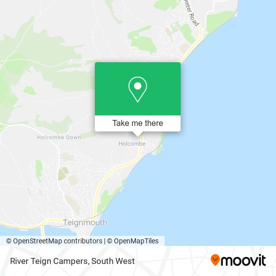 River Teign Campers map