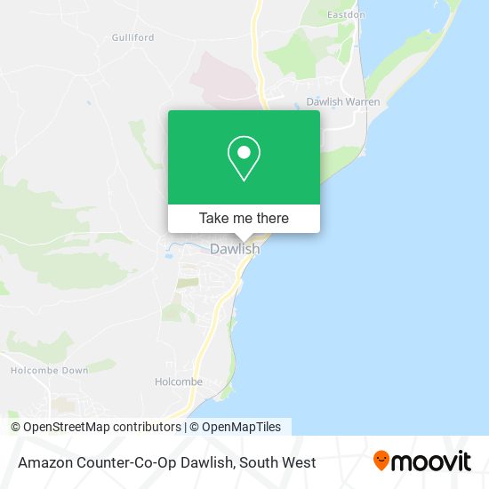 Amazon Counter-Co-Op Dawlish map