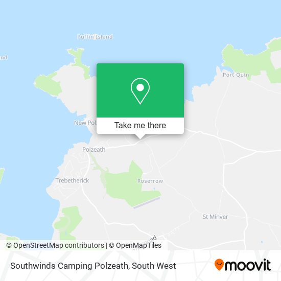Southwinds Camping Polzeath map