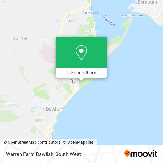 Warren Farm Dawlish map