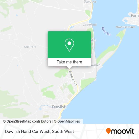 Dawlish Hand Car Wash map