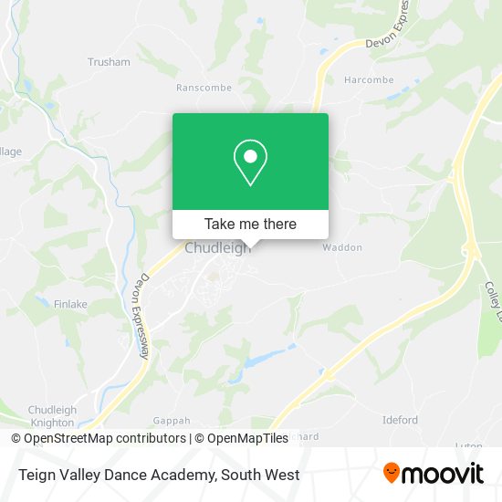 Teign Valley Dance Academy map