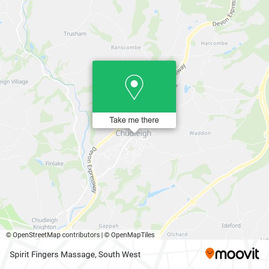 Spirit Fingers Massage map