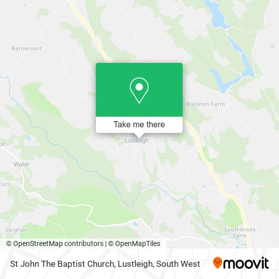 St John The Baptist Church, Lustleigh map