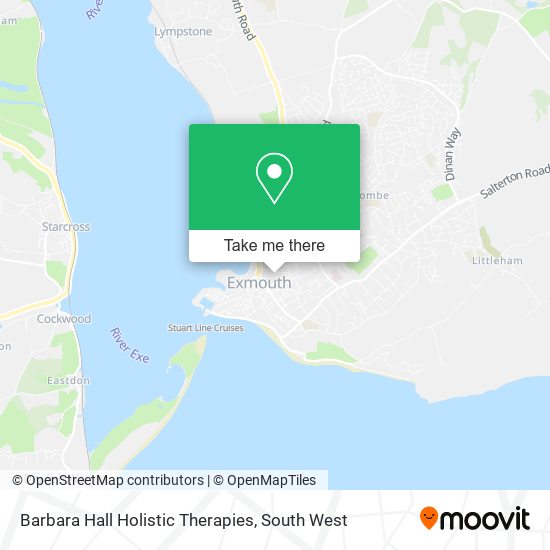 Barbara Hall Holistic Therapies map