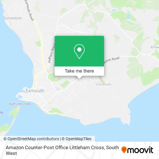Amazon Counter-Post Office Littleham Cross map
