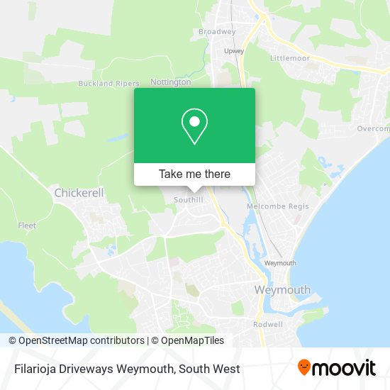 Filarioja Driveways Weymouth map