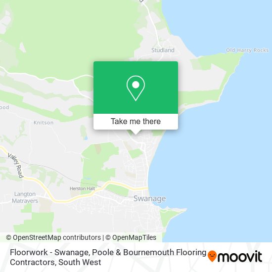 Floorwork - Swanage, Poole & Bournemouth Flooring Contractors map