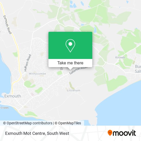 Exmouth Mot Centre map