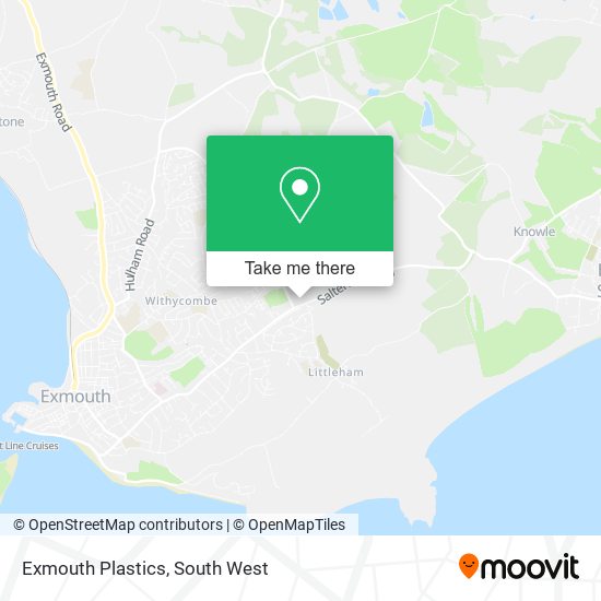 Exmouth Plastics map