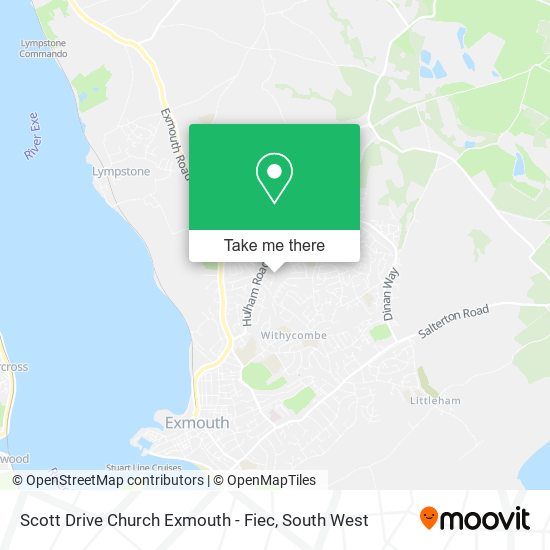 Scott Drive Church Exmouth - Fiec map