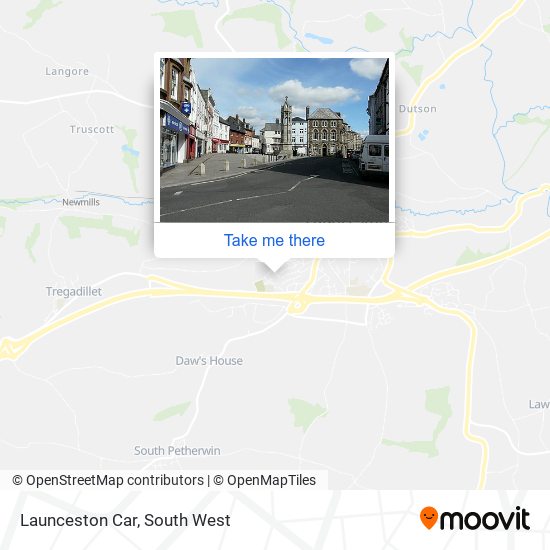 Launceston Car map