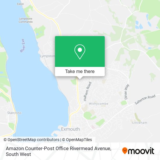 Amazon Counter-Post Office Rivermead Avenue map