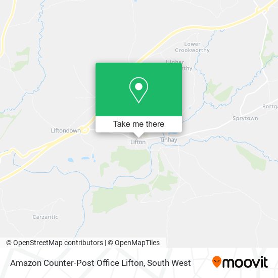 Amazon Counter-Post Office Lifton map