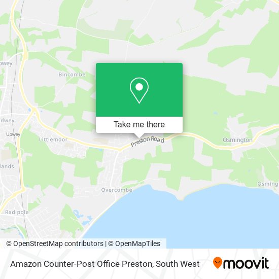 Amazon Counter-Post Office Preston map