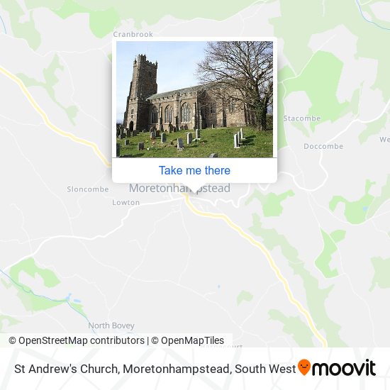St Andrew's Church, Moretonhampstead map
