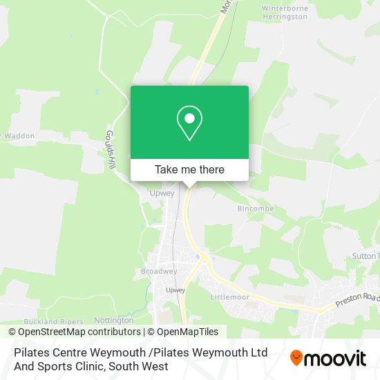 Pilates Centre Weymouth /Pilates Weymouth Ltd And Sports Clinic map