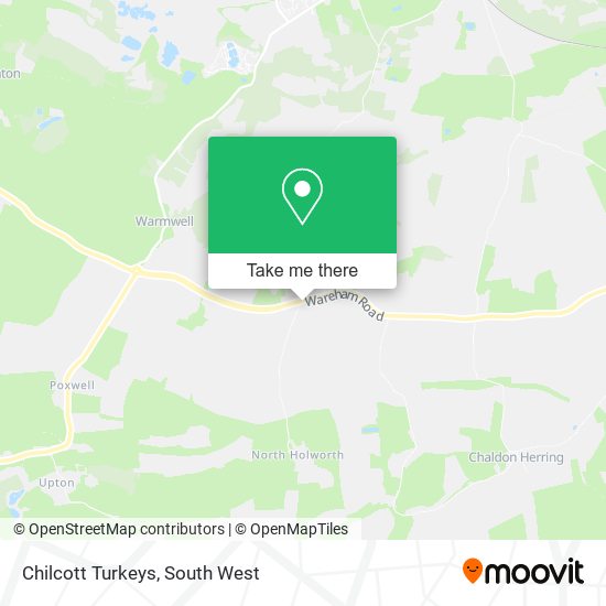 Chilcott Turkeys map