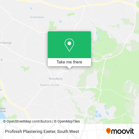 Profinish Plastering Exeter map