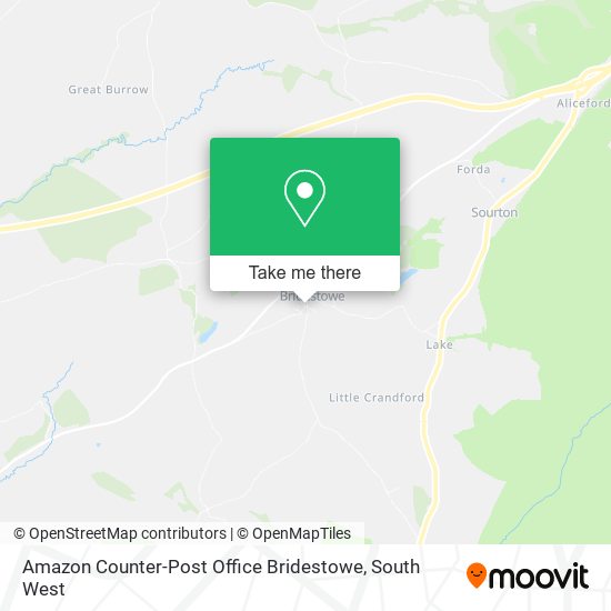 Amazon Counter-Post Office Bridestowe map