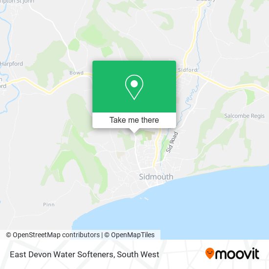 East Devon Water Softeners map