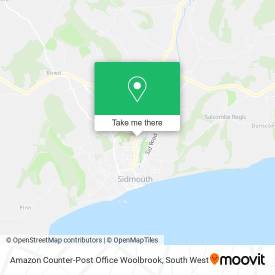Amazon Counter-Post Office Woolbrook map