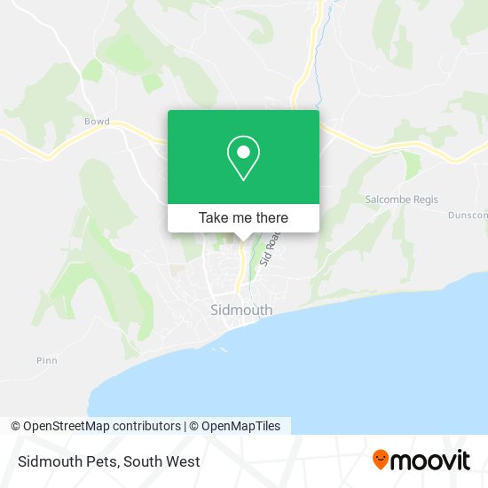 Sidmouth Pets map